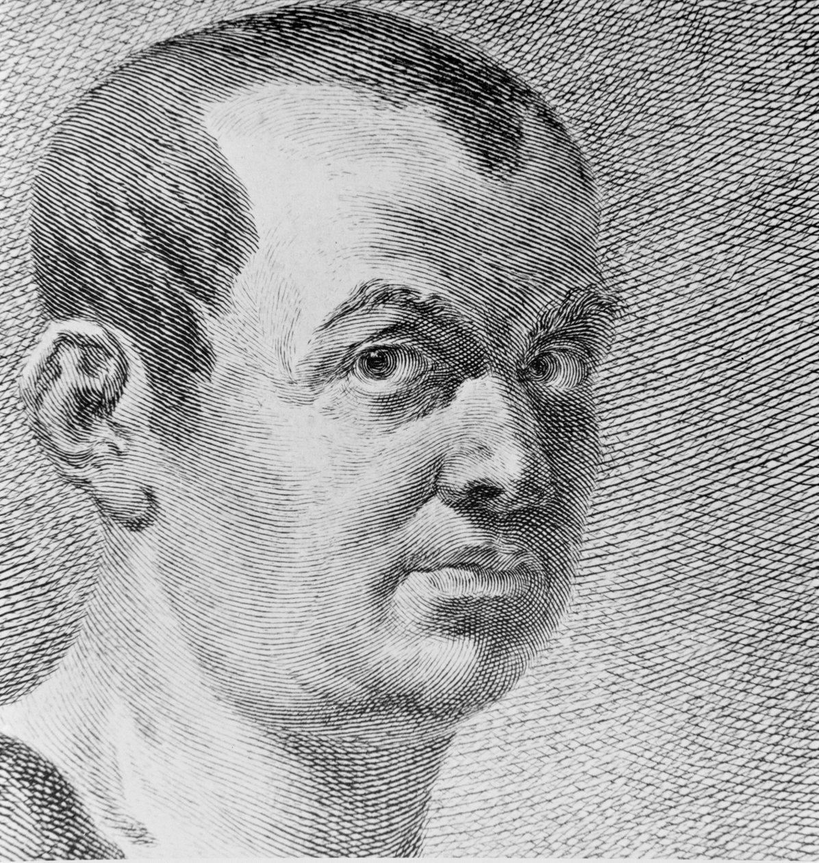 Porträt von Giovanni Battista Piranesi von Francesco Polanzani