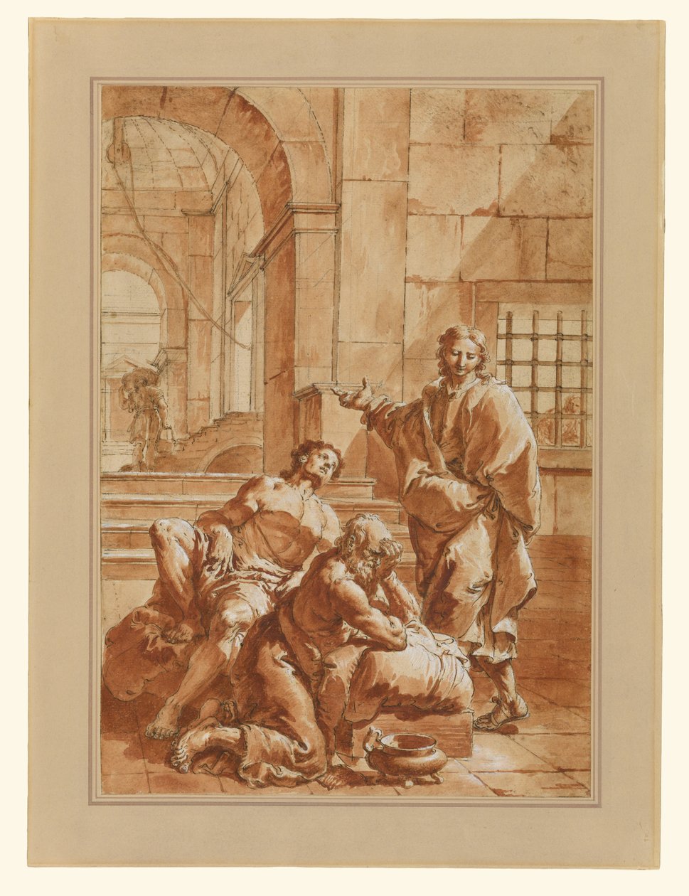 Joseph deutet die Träume seiner Mitgefangenen von Francesco Salvator Fontebasso