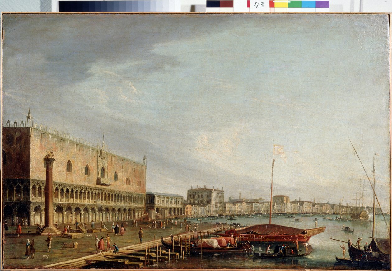 Blick auf den Markusplatz mit dem Dogenpalast in Venedig von Francesco Tironi