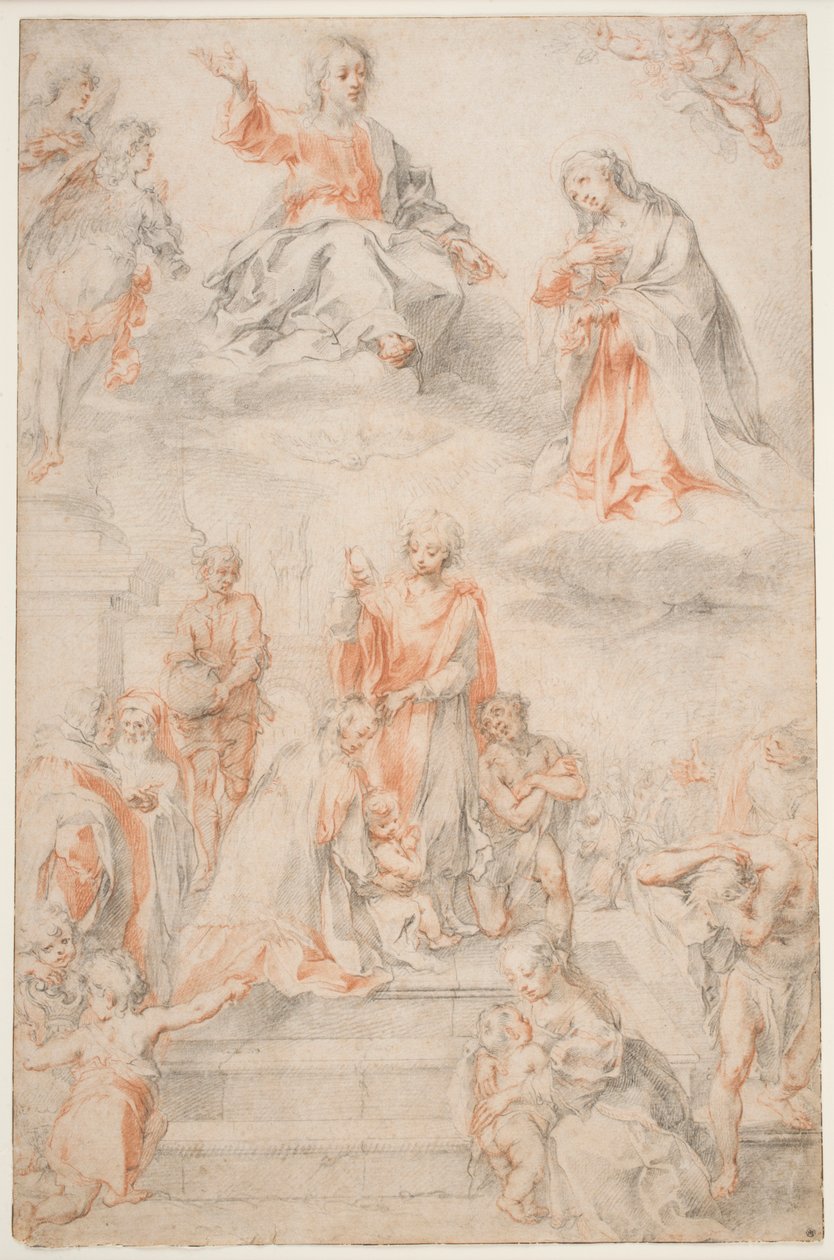 Der heilige Ansano tauft die Sieneser, ca. 1593 von Francesco Vanni