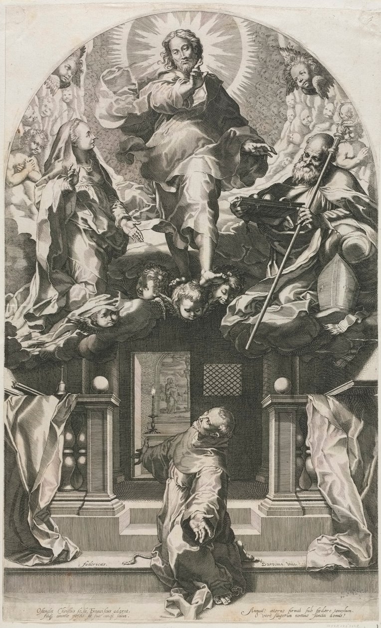 Die Ekstase des Heiligen Franziskus von Francesco Villamena