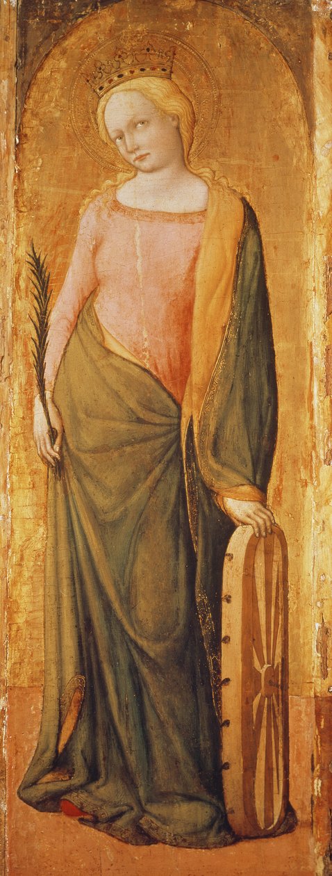 Die heilige Katharina von Alexandria, 15. Jahrhundert von Francesco de