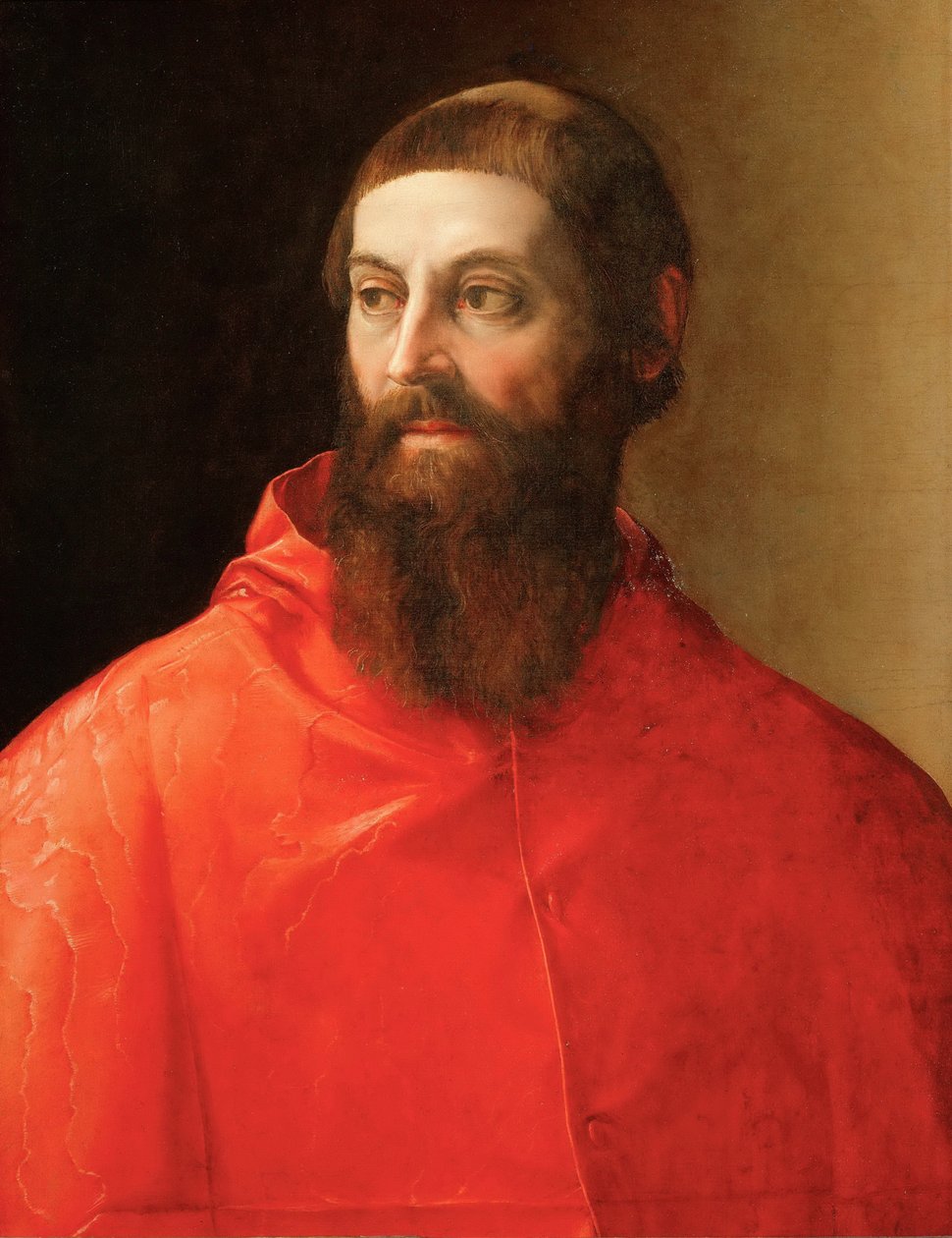 Porträt des Kardinals Rodolfo Pio von Francesco de Rossi Salviati