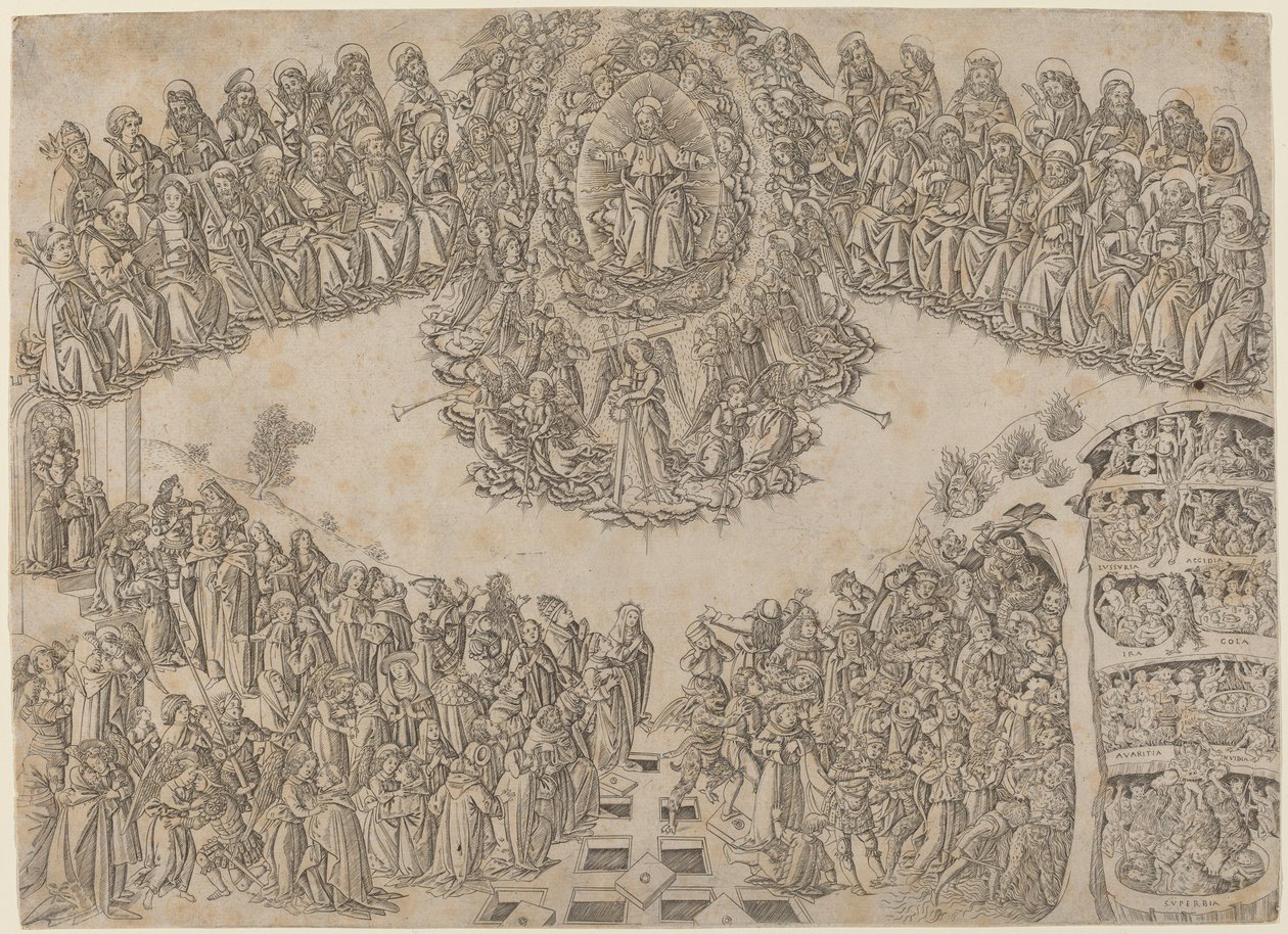 Das Jüngste Gericht von Francesco di Lorenzo Rosselli after Fra Angelico