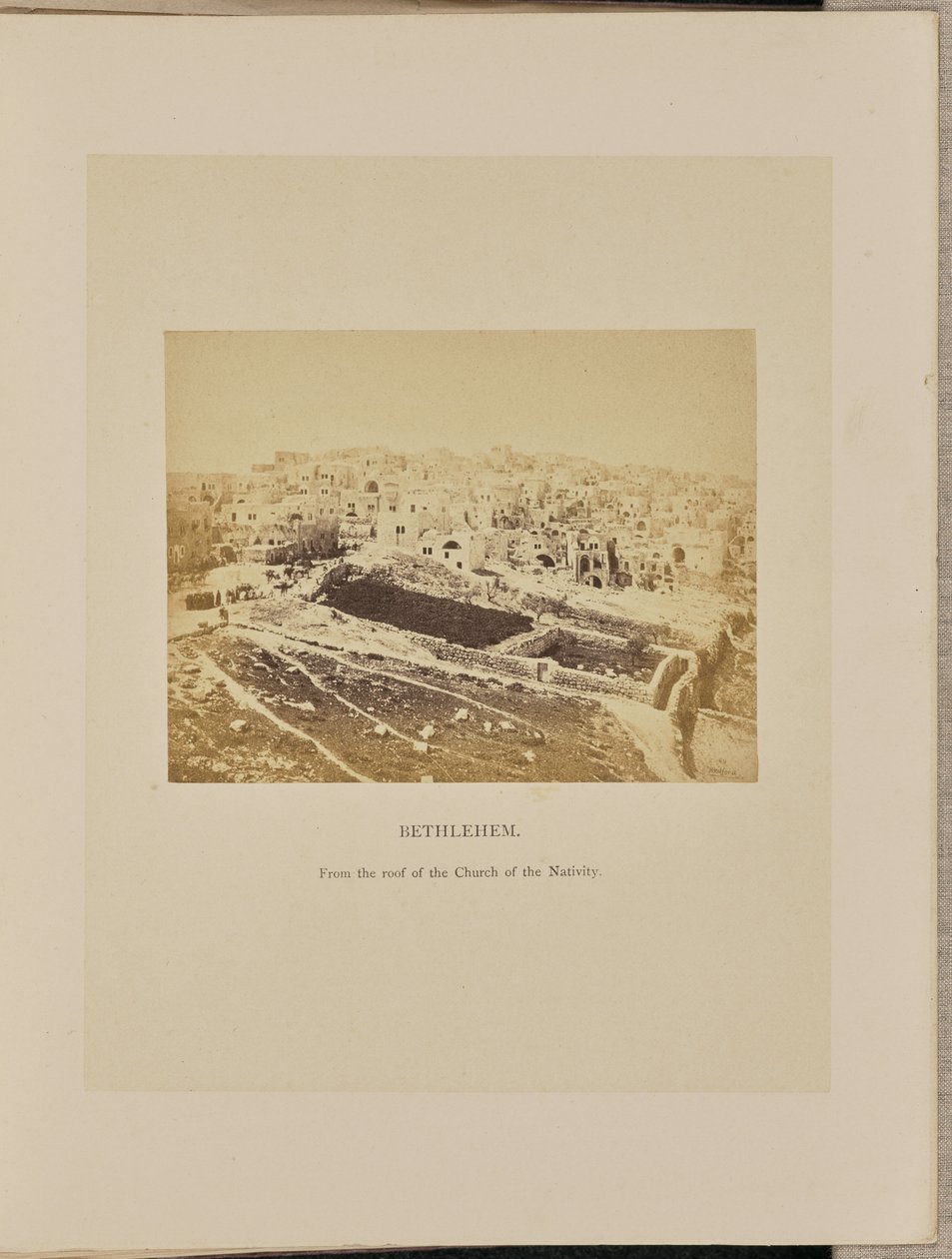 Bethlehem vom Dach der Geburtskirche von Francis Bedford