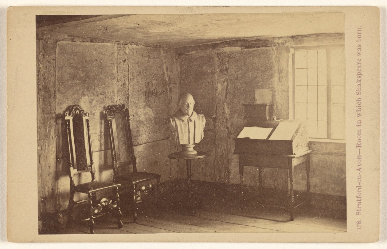 Stratford-upon-Avon - Das Zimmer, in dem Shakespeare geboren wurde. von Francis Bedford