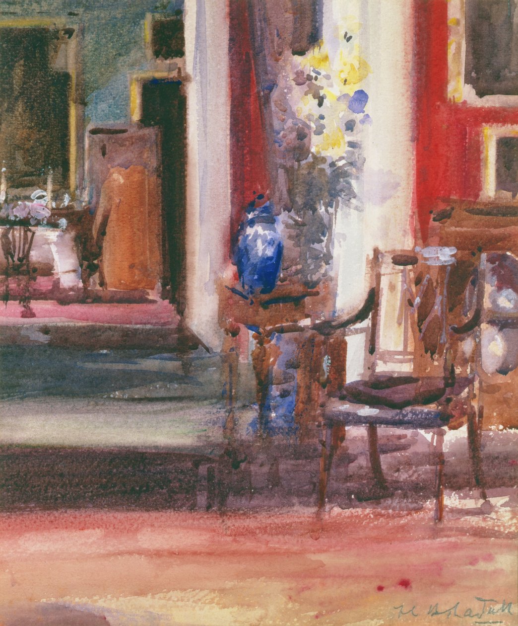 Innenraum des Hauses des Künstlers, Ainslie Place, Edinburgh von Francis Campbell Boileau Cadell