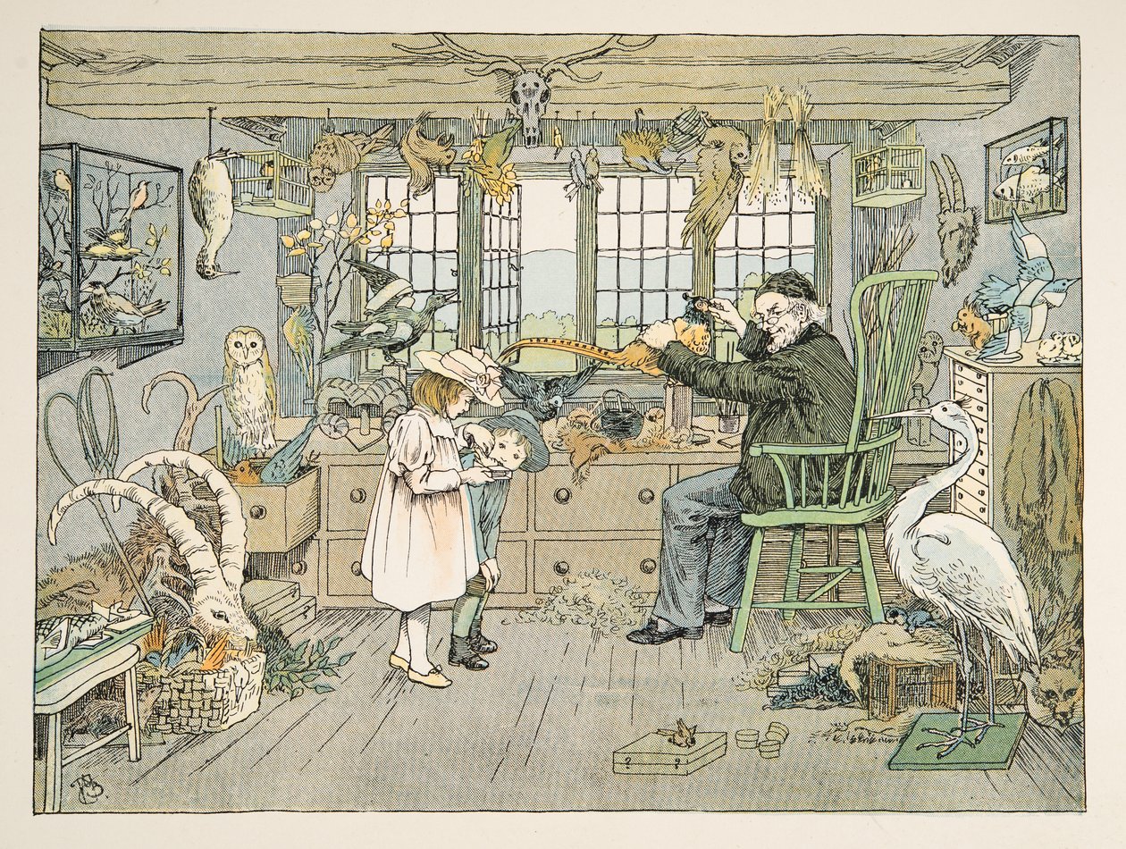 Der Vogelstopfer, aus Vierundzwanzig Arbeiter, veröffentlicht 1900 von Francis Donkin Bedford