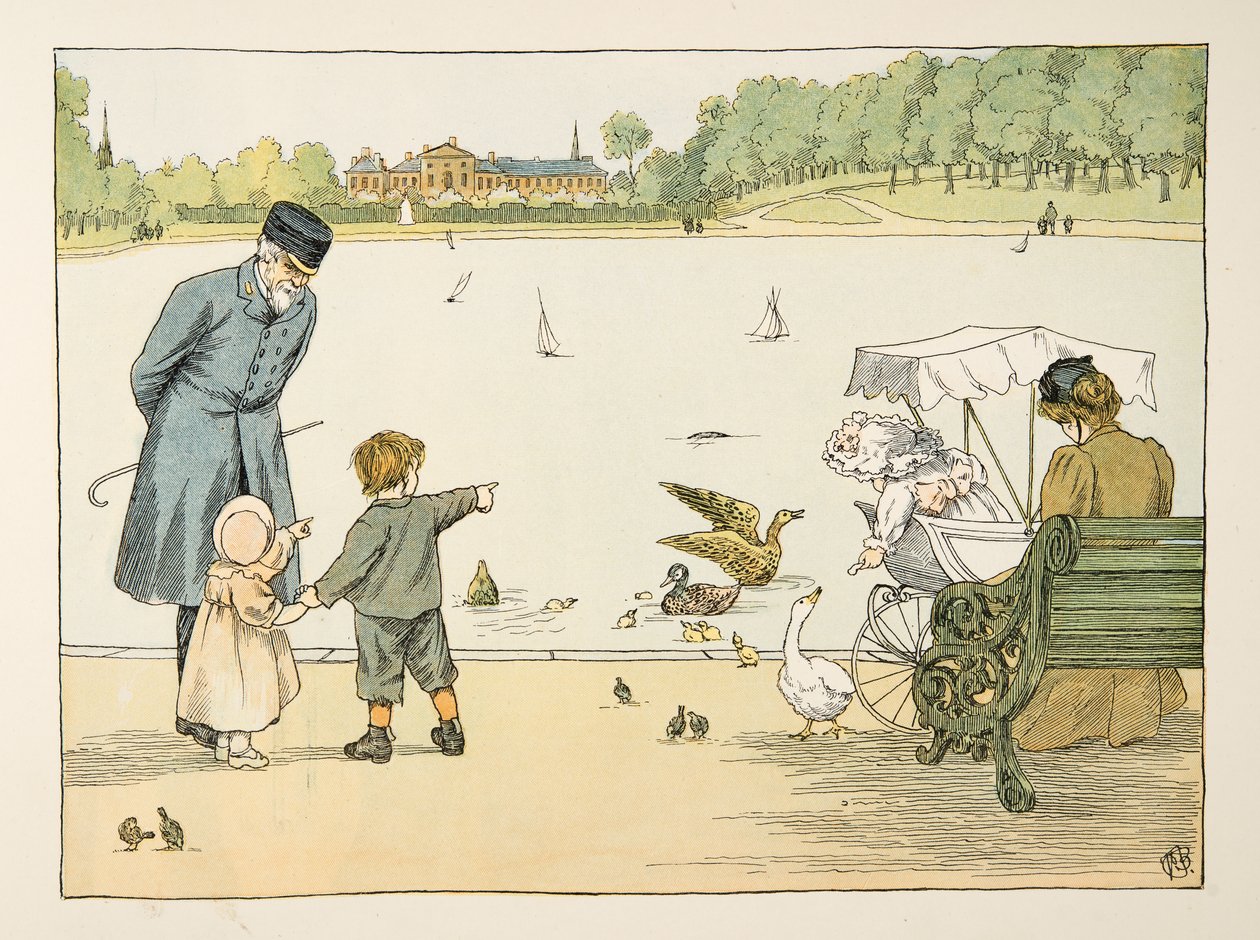 Der Parkwächter, aus Vierundzwanzig Arbeiter, veröffentlicht 1900 von Francis Donkin Bedford