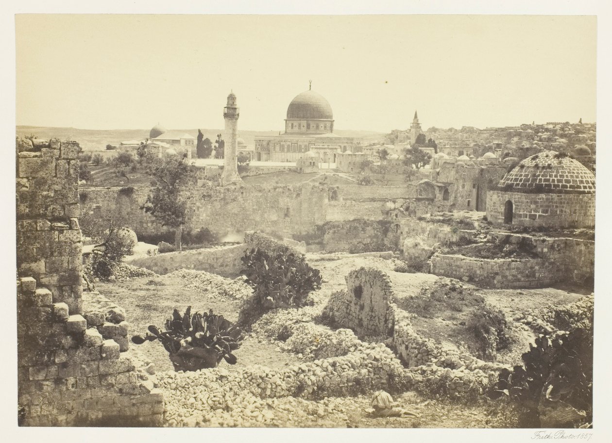 Jerusalem von der Stadtmauer aus von Francis Frith