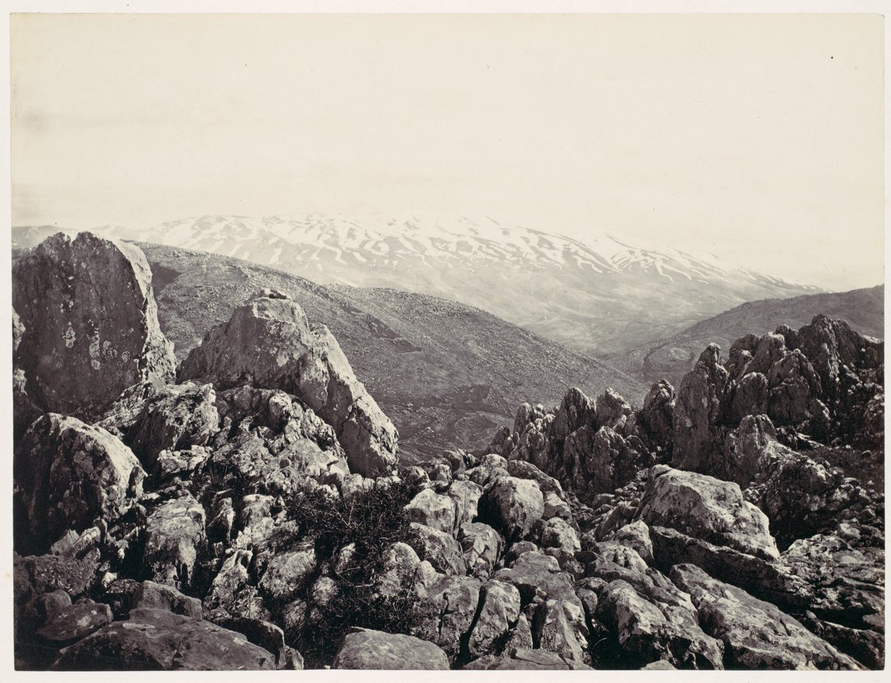 Der Hermon, der Berg der Verklärung von Francis Frith