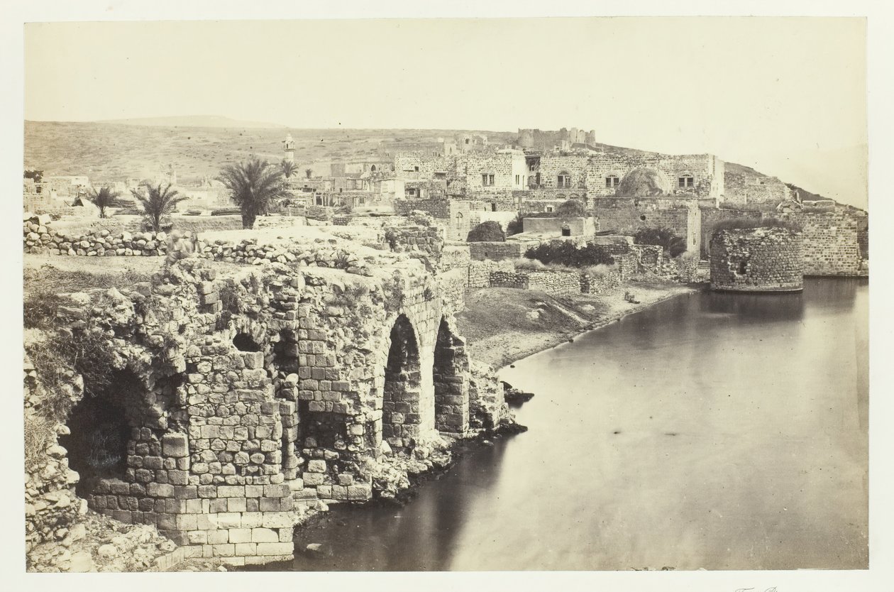 Die Stadt und der See von Tiberias, vom Süden von Francis Frith