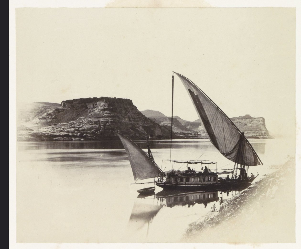 Fähre bei Qasr Ibrim von Francis Frith
