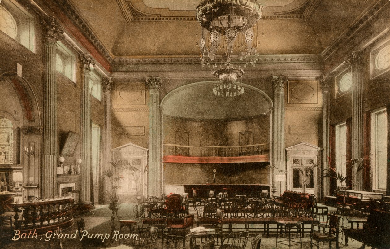 Grand Pump Room, Bath, Somerset, spätes 19. oder frühes 20. Jahrhundert von Frith and Co