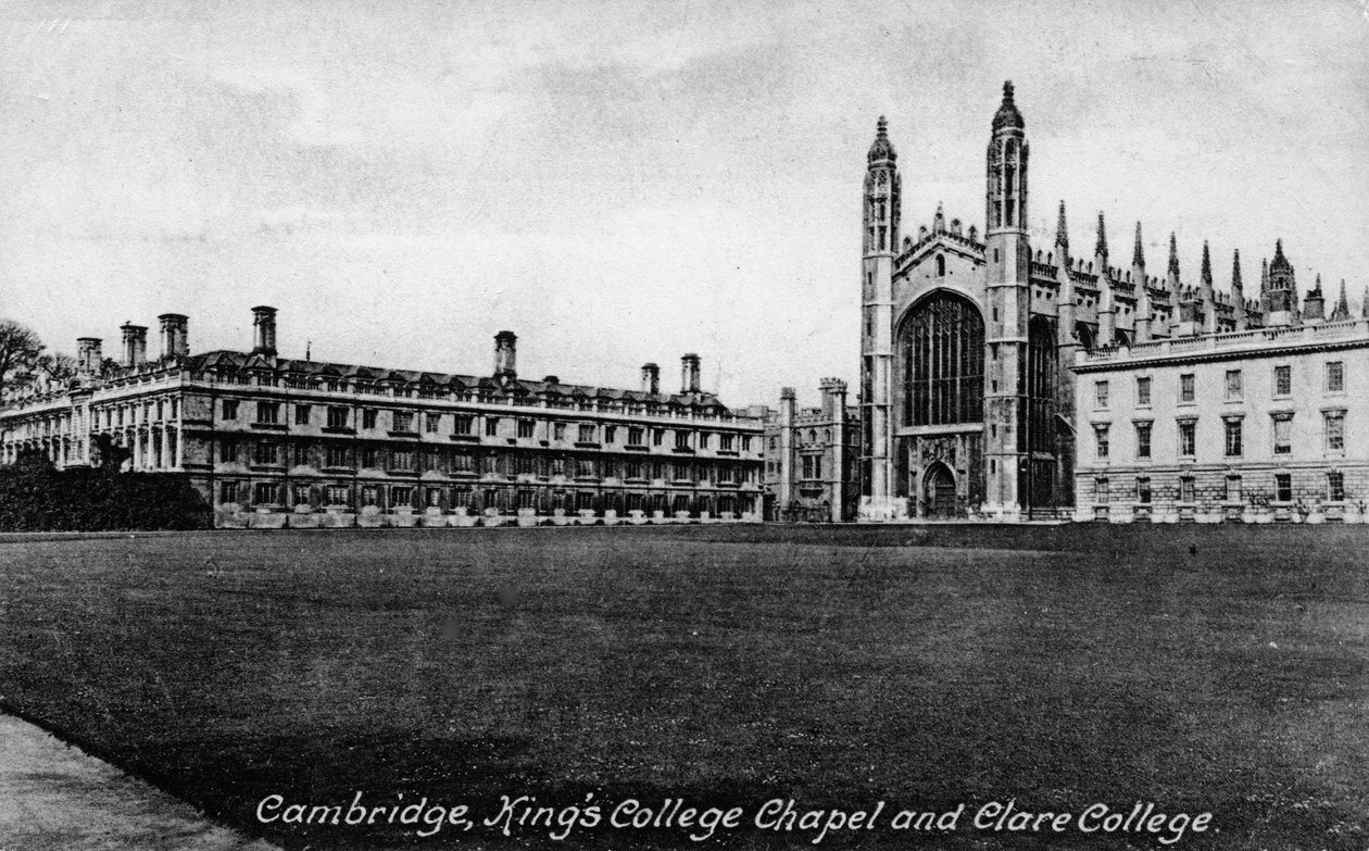 Kings College Chapel und Clare College, Cambridge, Cambridgeshire, späte 19. Jahrhundert von Frith and Co