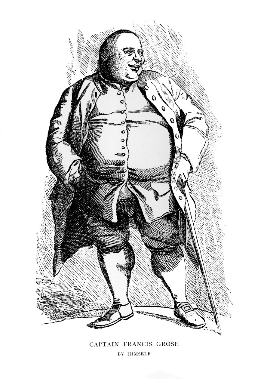 Captain Francis Grose von ihm selbst, 18. Jahrhundert