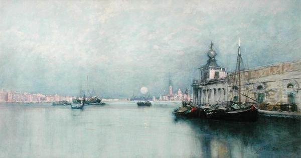 Mondaufgang am Canal Grande von Francis Hopkinson Smith