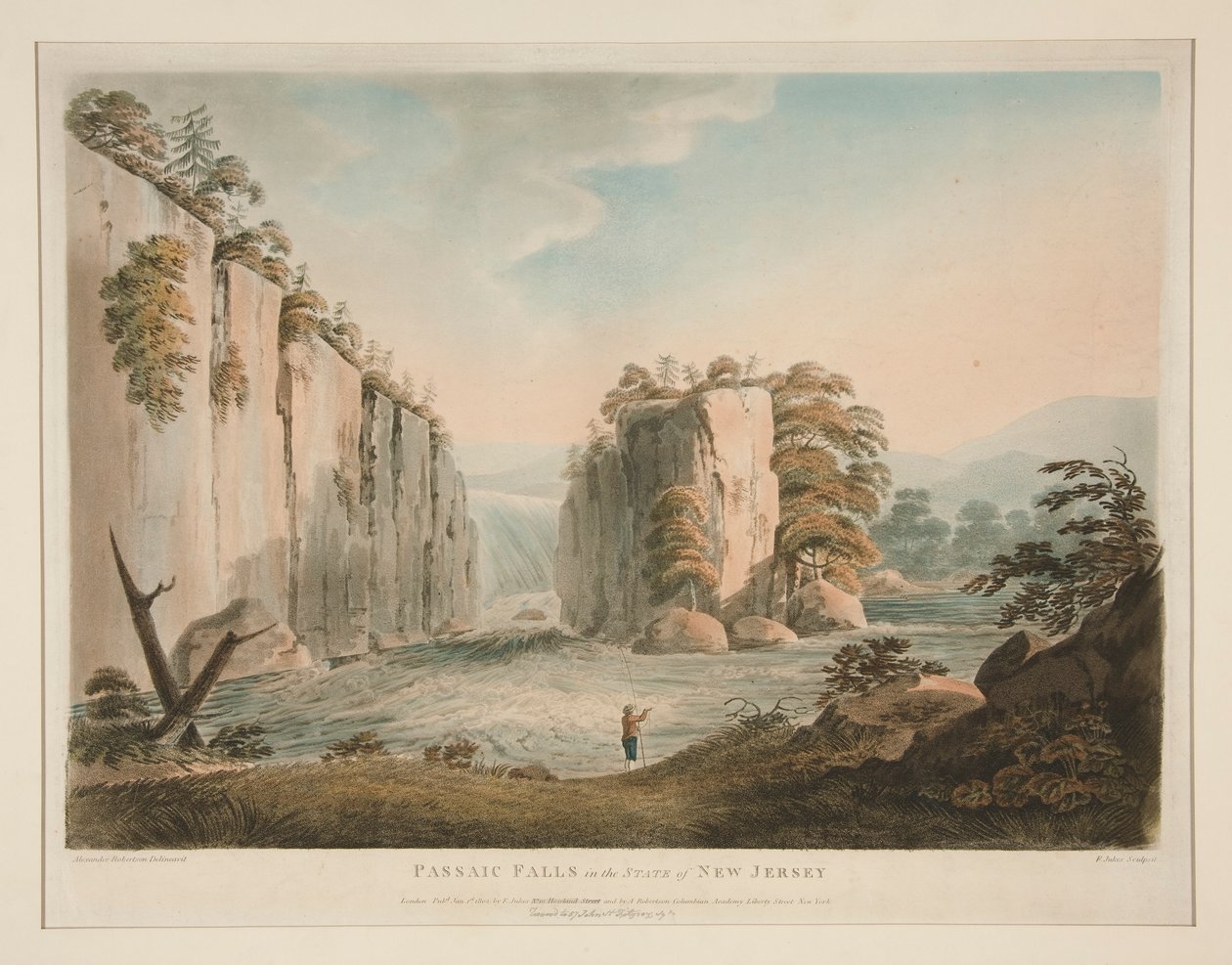 Passaic Falls im Staat New Jersey von Francis Jukes