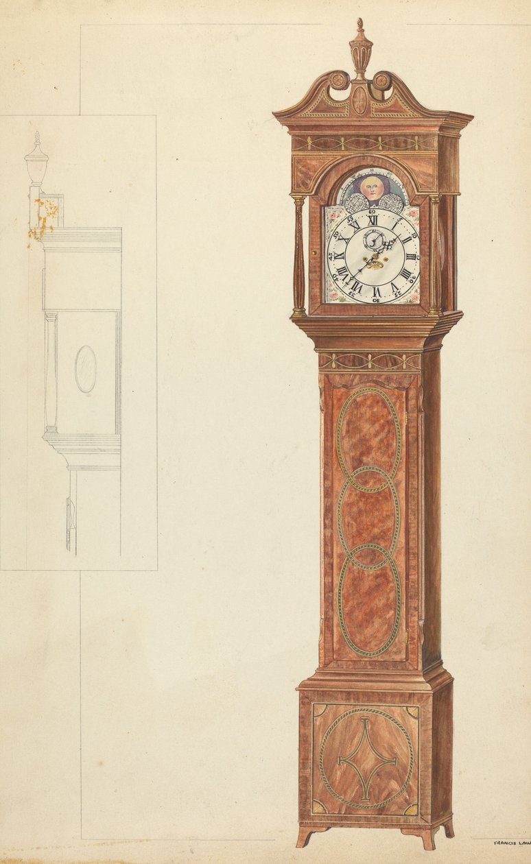 Standuhr von Francis Law Durand
