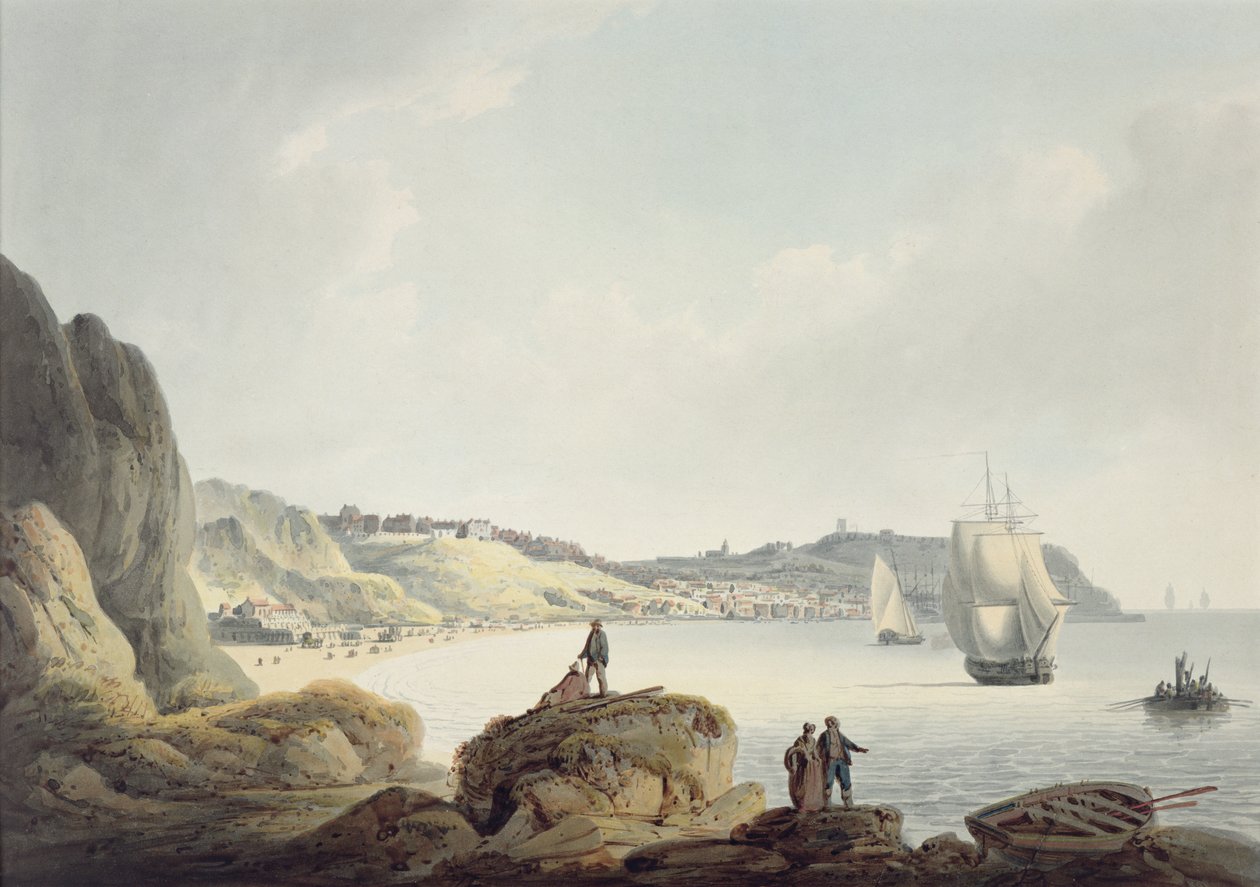Scarborough, um 1820 von Francis Nicholson