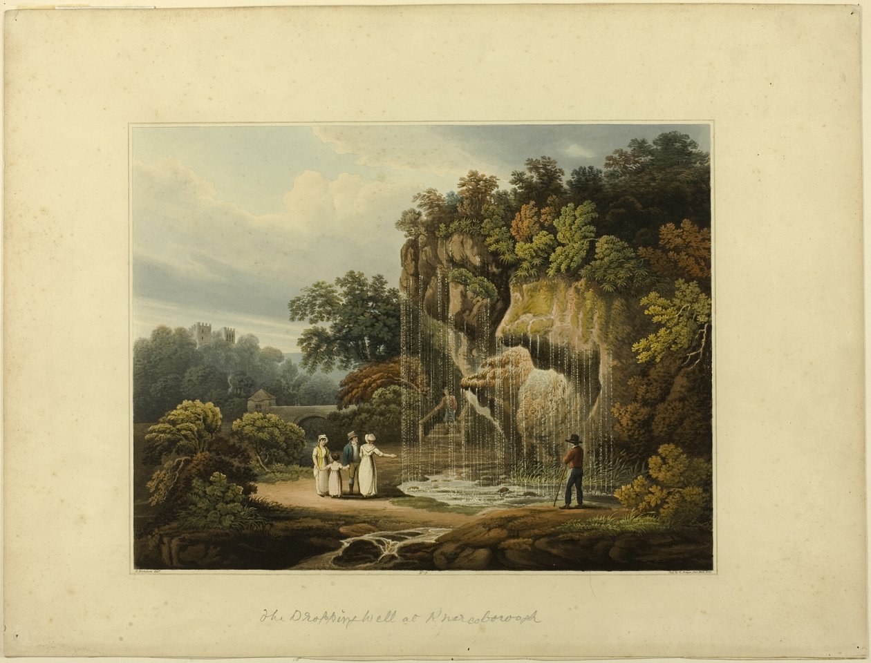 Der Tropfende Brunnen bei Knar Knarcsborough von Francis Nicholson
