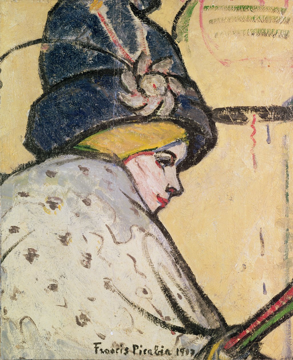 Porträt von Jeanne Marie Bourgeois (1874-1956), bekannt als Mistinguett von Francis Picabia