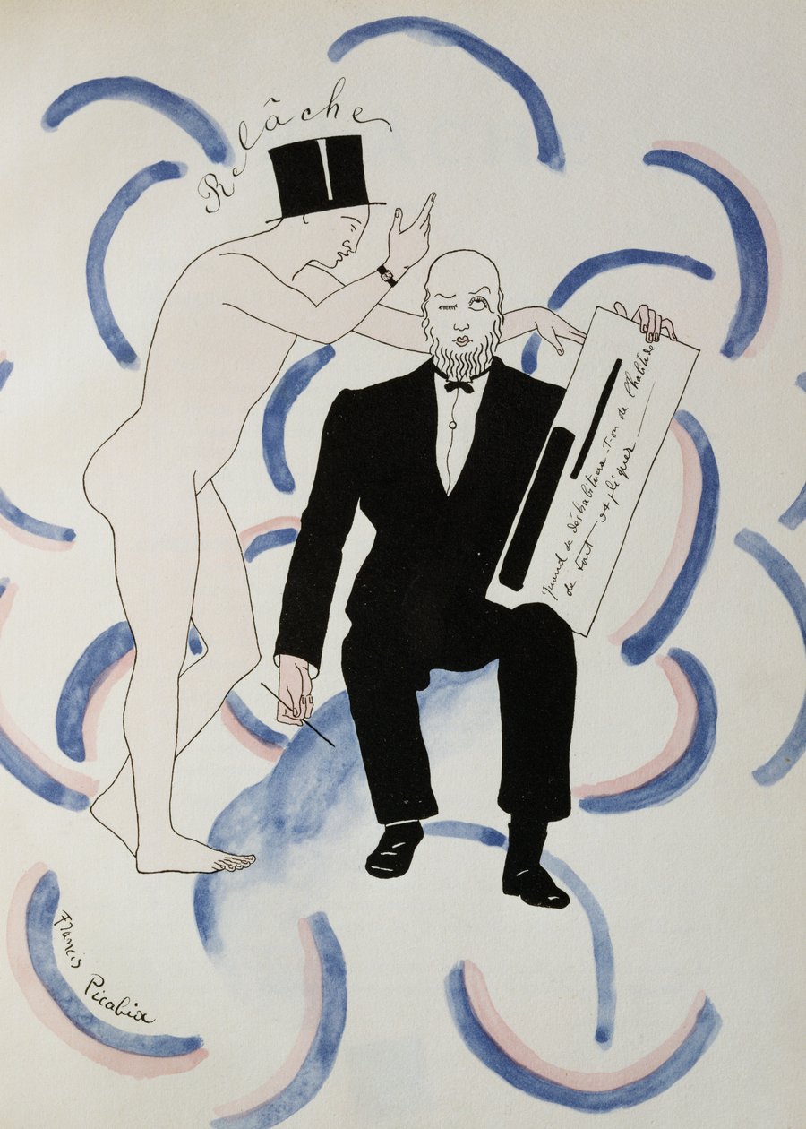 Relache-Ballett von Erik Satie, um 1924 von Francis Picabia