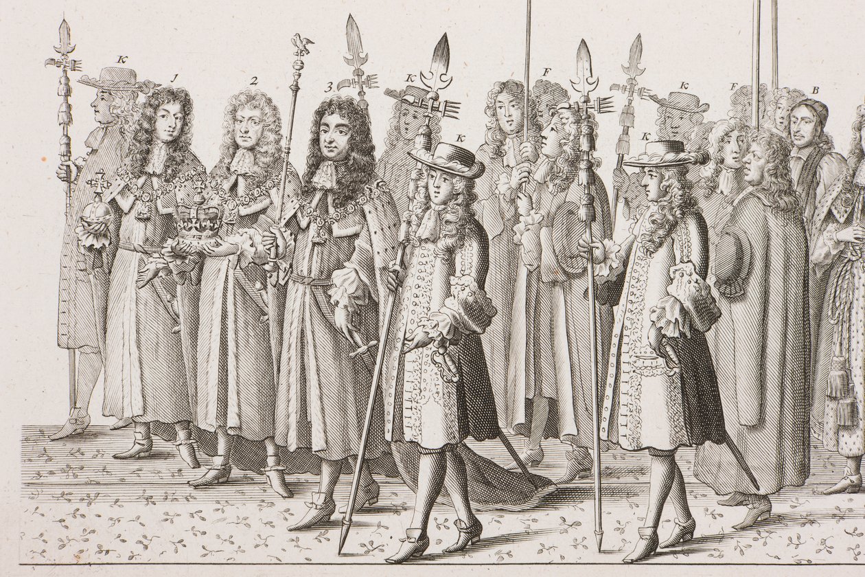 Krönungsprozession von James II von Francis Sandford