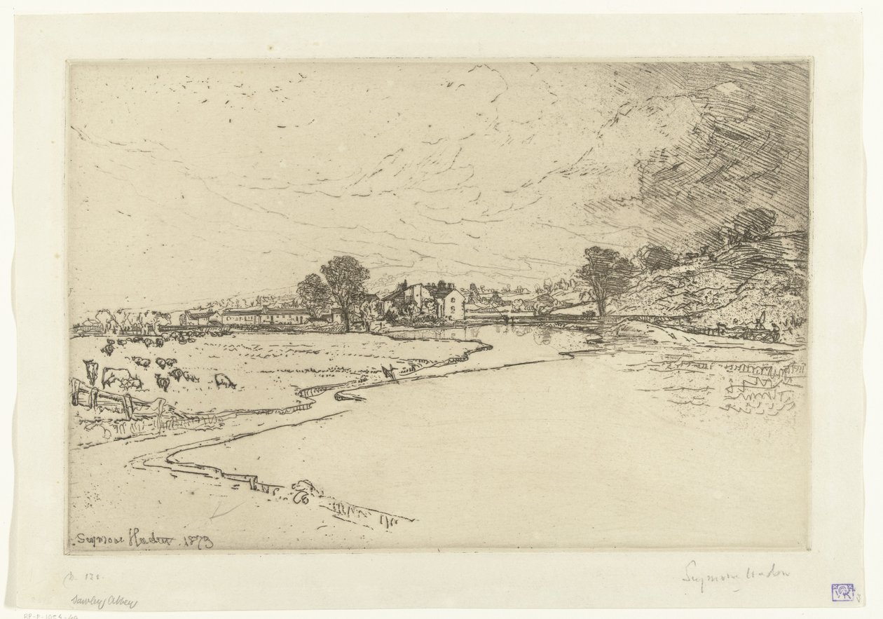 Abtei von Sawley von Francis Seymour Haden (Sir) (signed by artist)