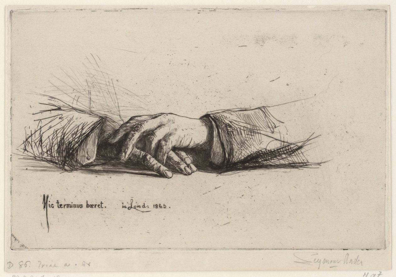 Ruhende Hände von Francis Seymour Haden (Sir)