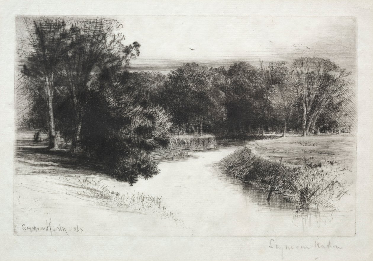 Ein Sonnenuntergang in Irland, 1863 von Francis Seymour Haden