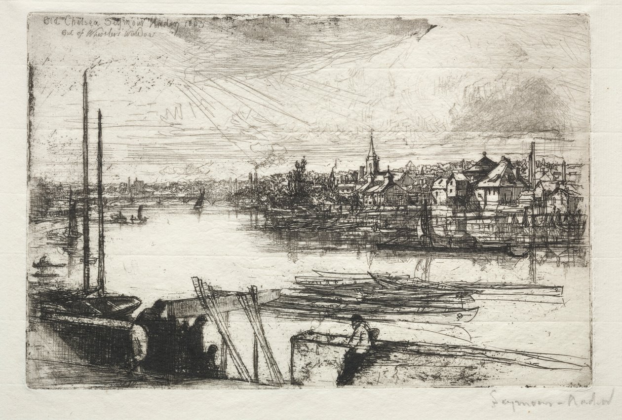 Battersea Reach, 1843 von Francis Seymour Haden