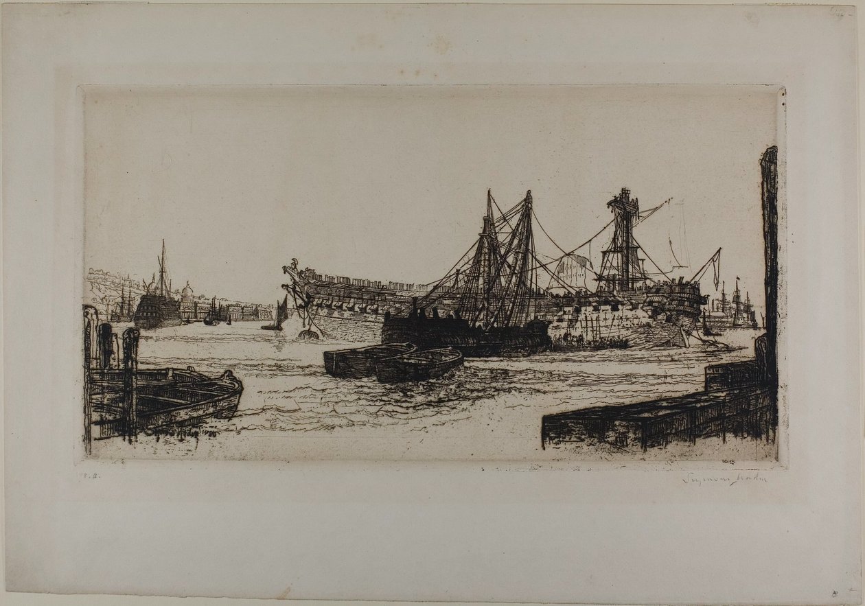Der Abbruch der Agamemnon, Nr. II von Francis Seymour Haden
