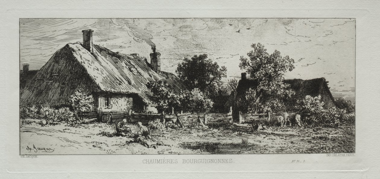 Burgundische Hütten von Francis Seymour Haden