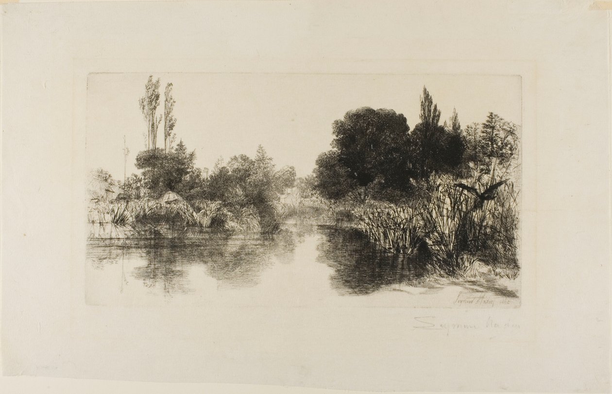Shere Mill Pond, Nr. II (große Platte) von Francis Seymour Haden