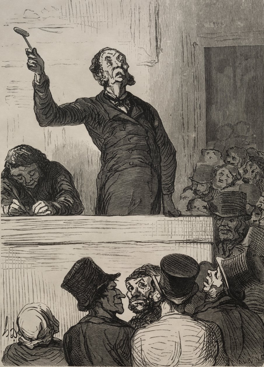 Der Auktionsraum: Der Auktionator von Francis Seymour Haden