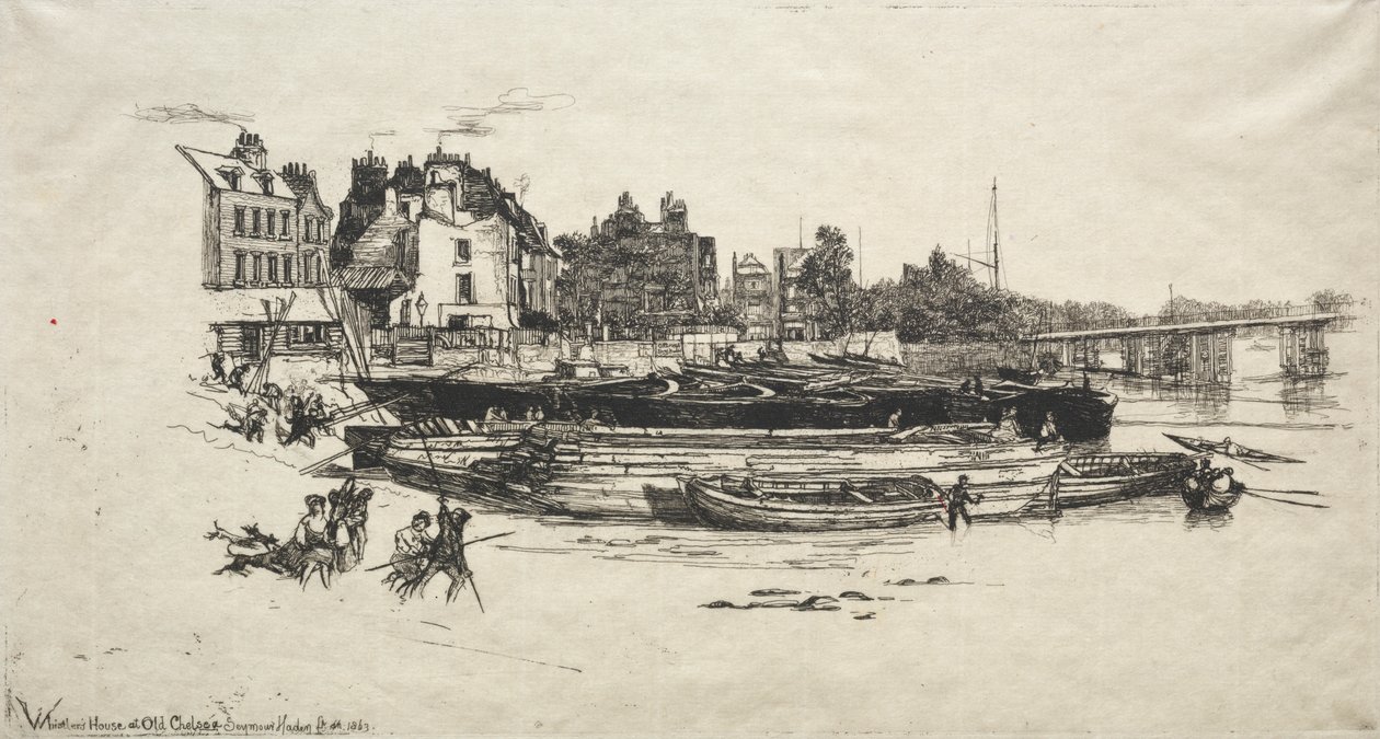 Whistlers Haus in Old Chelsea von Francis Seymour Haden