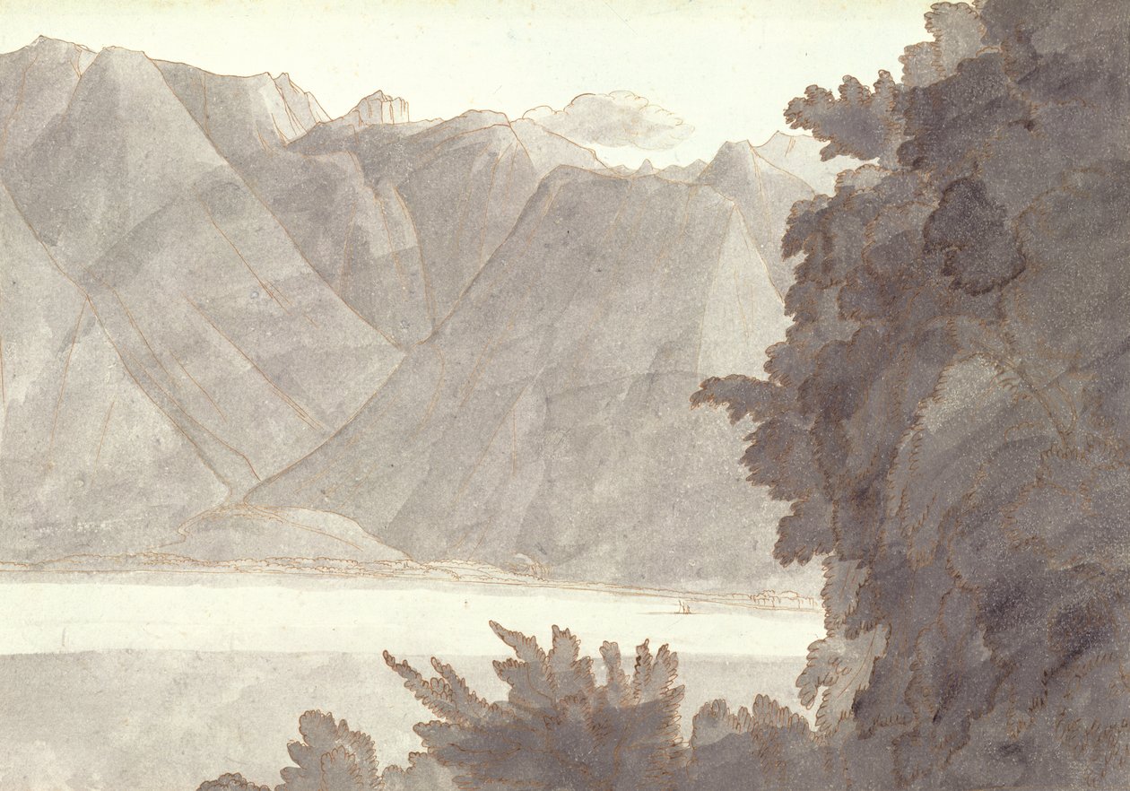 Kopf des Genfersees von Francis Towne