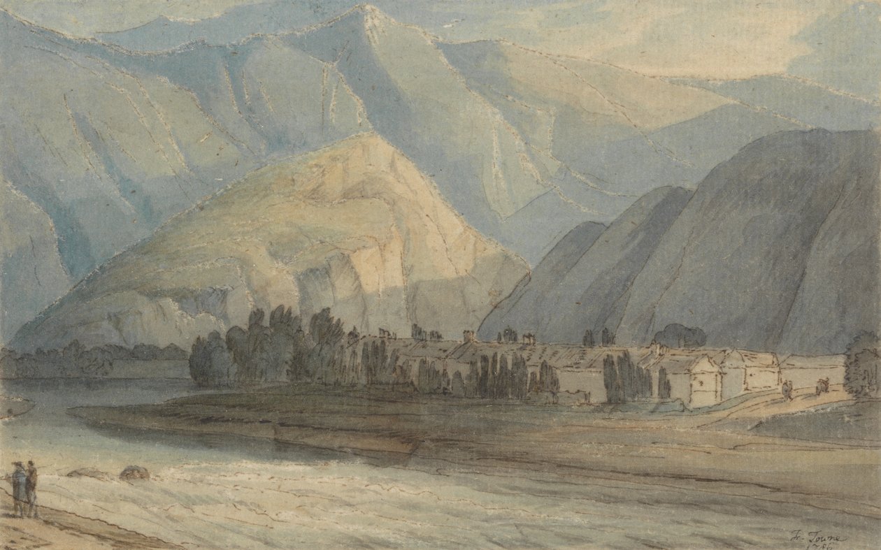 Der Grange am Kopf des Keswick-Sees von Francis Towne