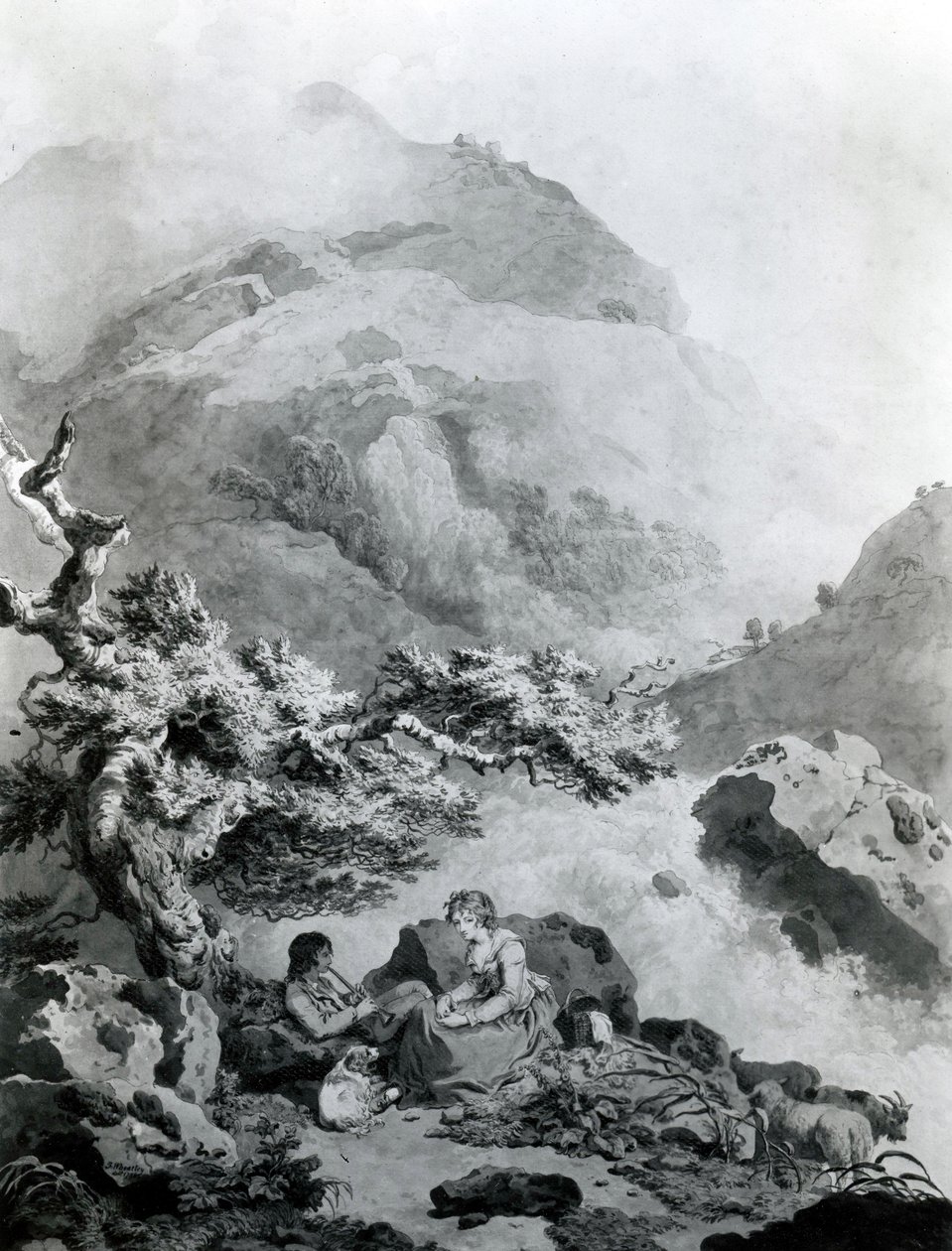 Illustration zu Jean-Jacques Rousseaus 