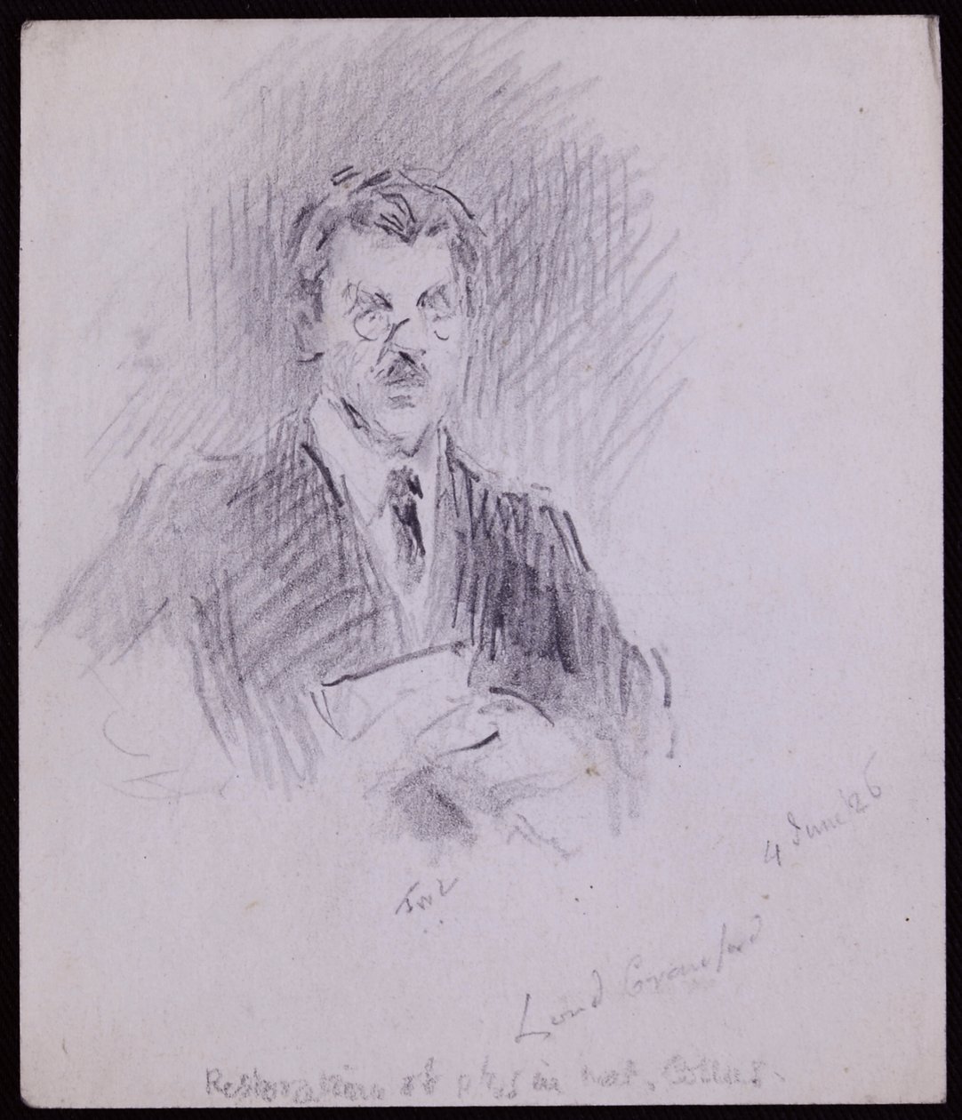 Porträt des Earl of Crawford & Balcarres von Francis Wilfred Lawson