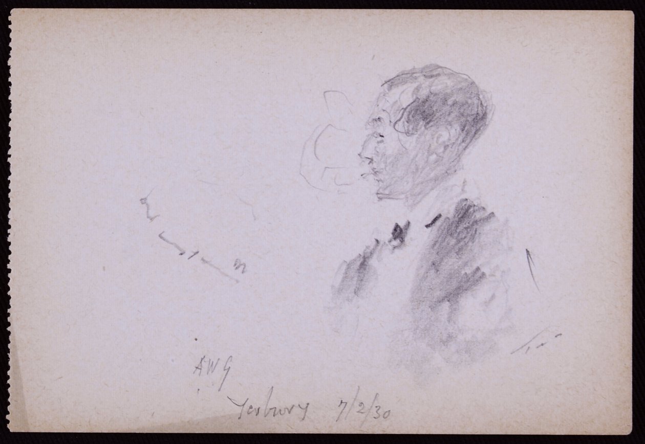 Porträt von FR Yerbury von Francis Wilfred Lawson