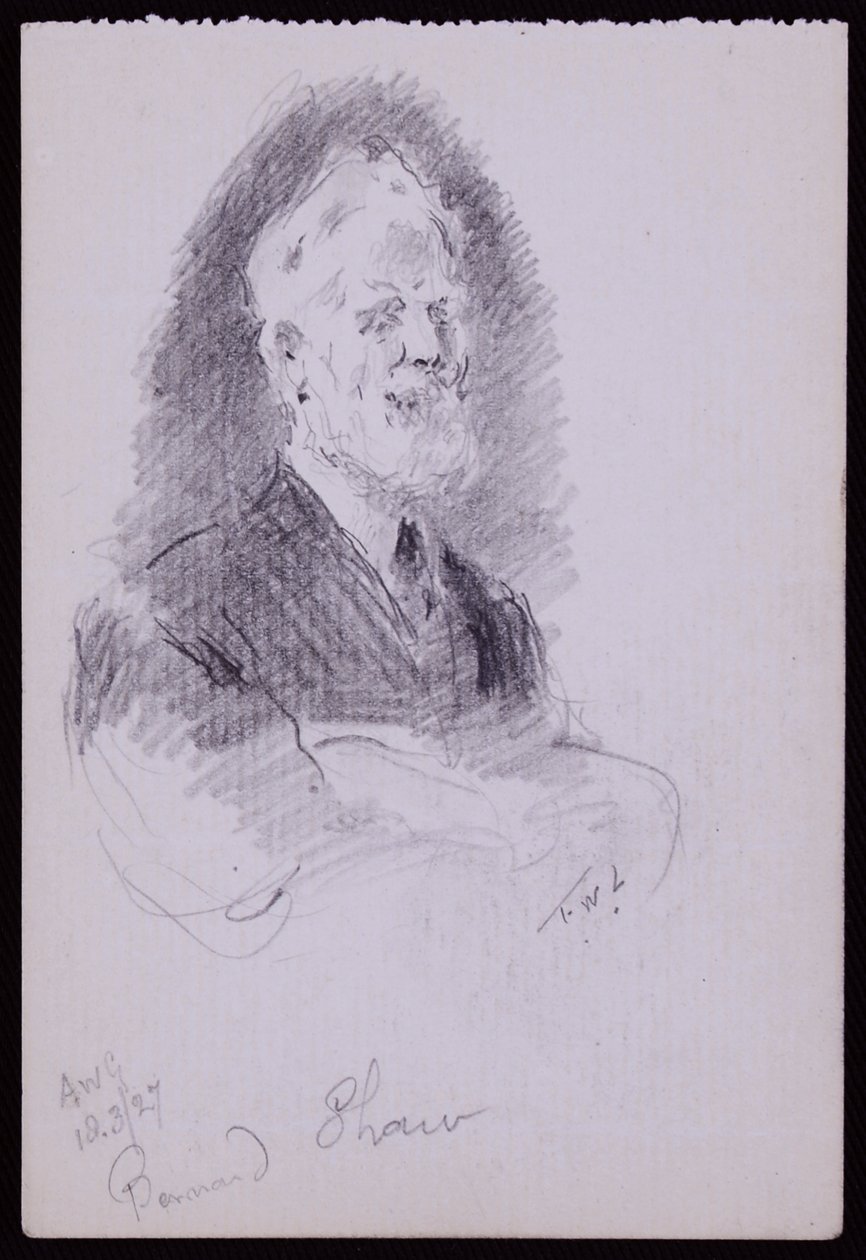 Porträt von George Bernard Shaw von Francis Wilfred Lawson
