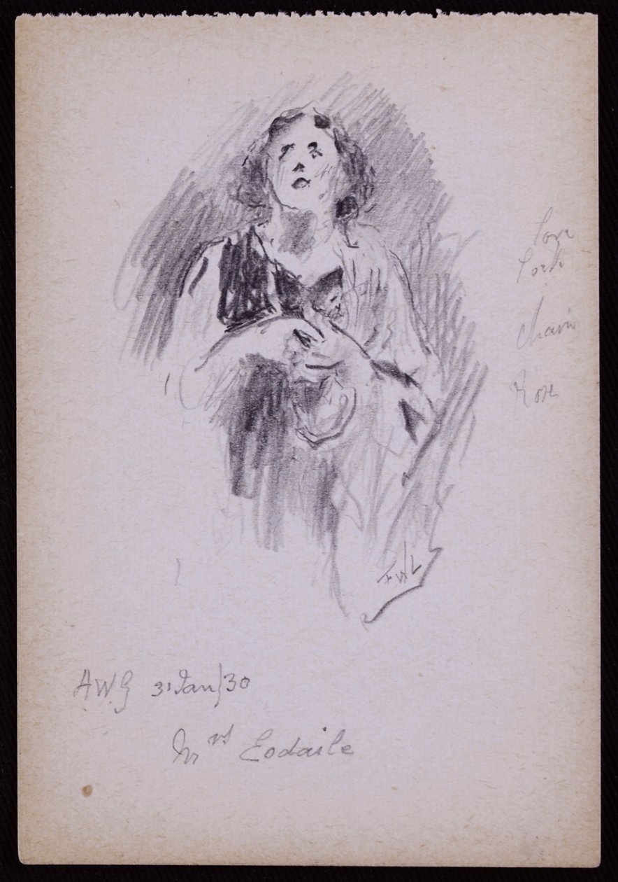 Porträt von Mrs. Arundel Esdaile von Francis Wilfred Lawson