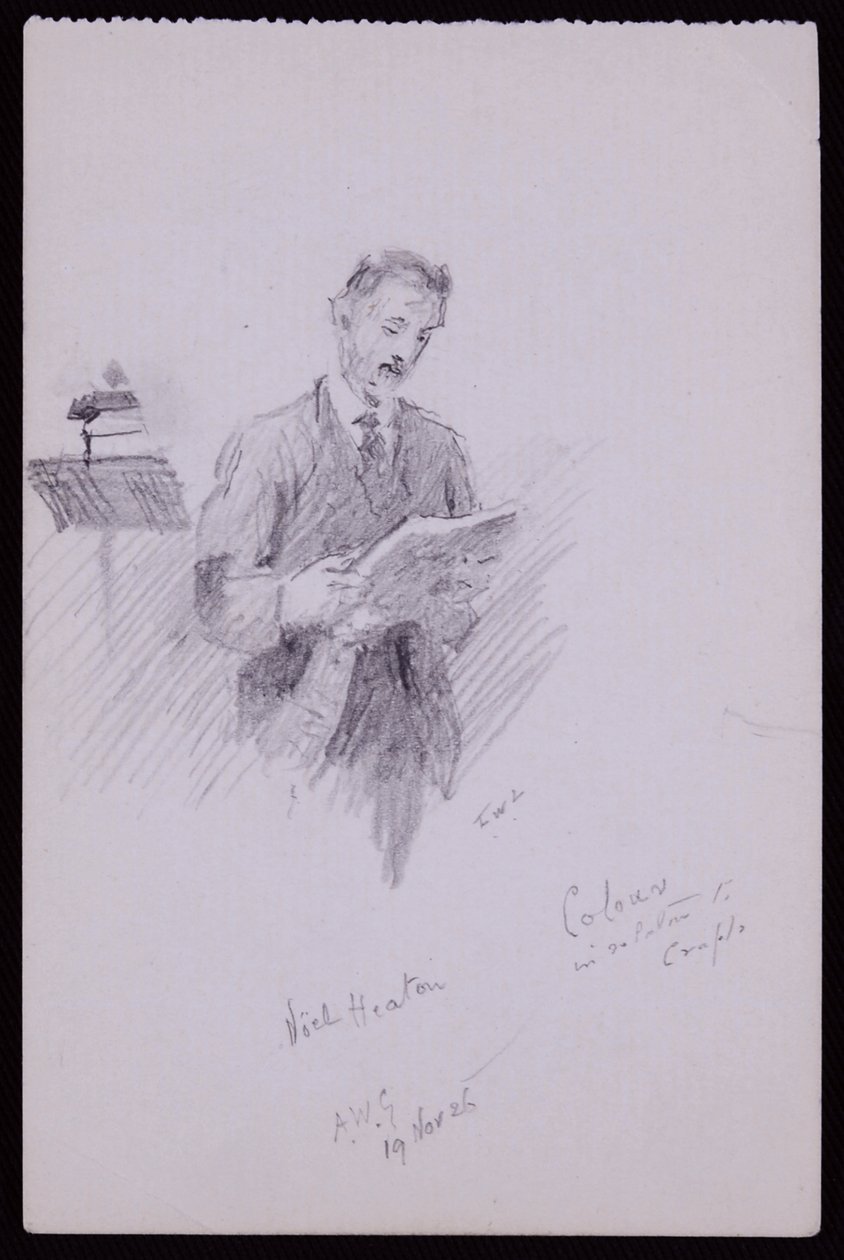 Porträt von Noel Heaton von Francis Wilfred Lawson