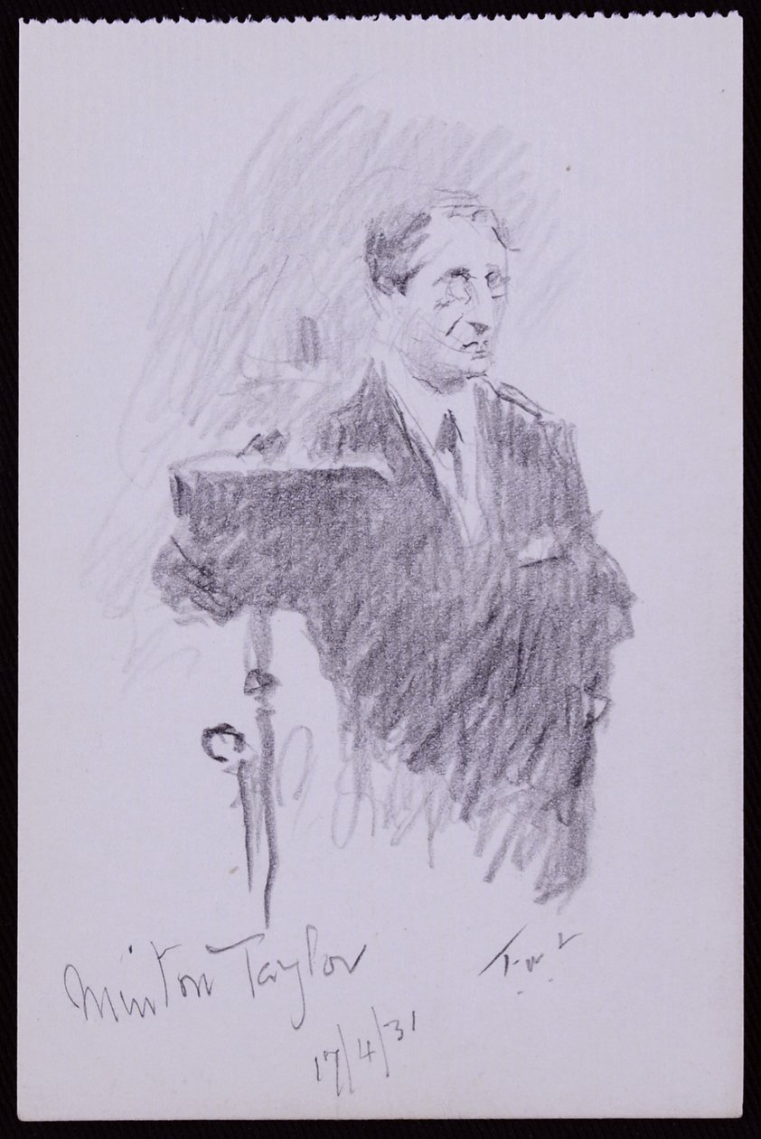 Porträt von R Minton Taylor von Francis Wilfred Lawson