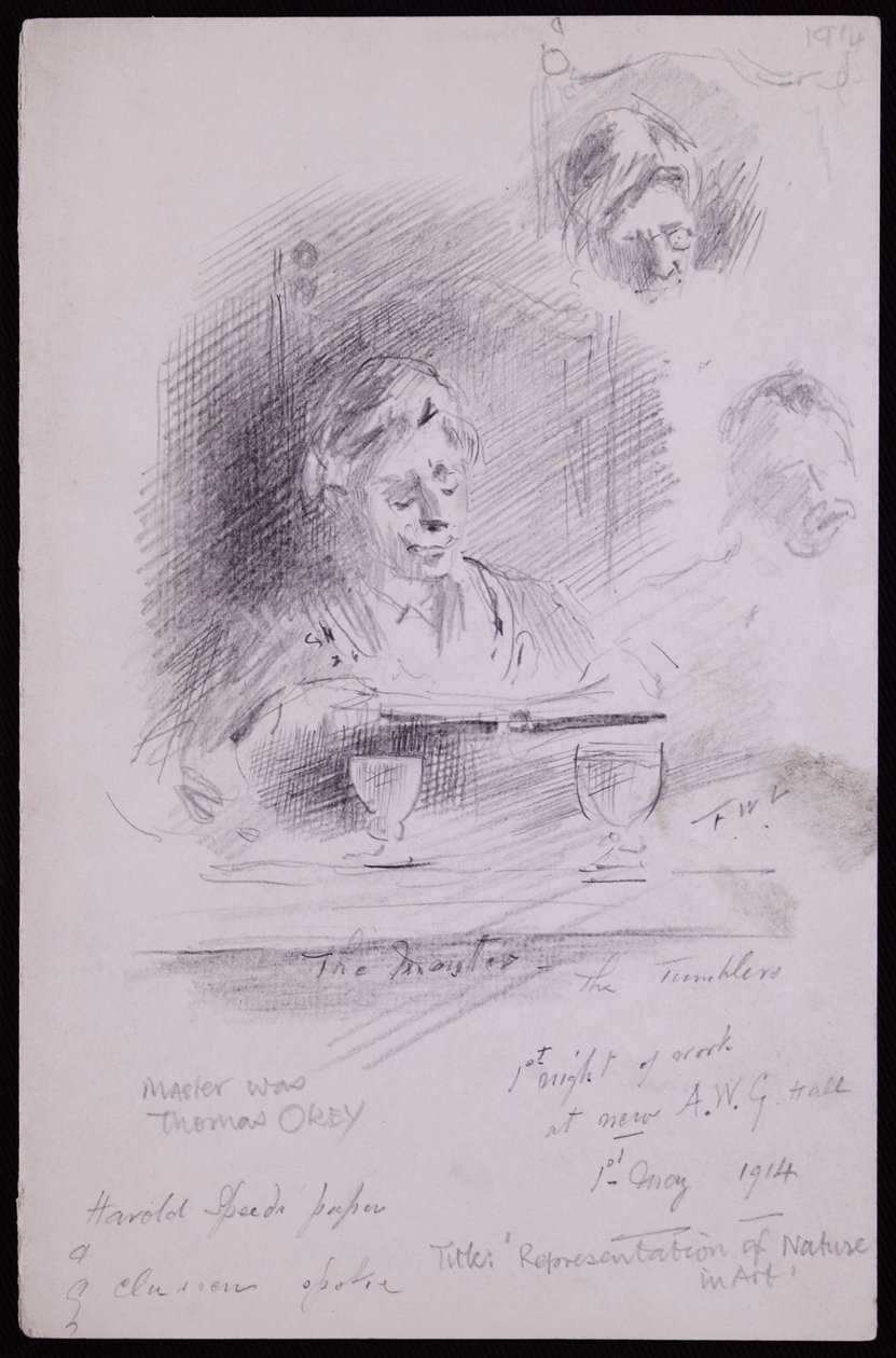 Porträt von Thomas Okey von Francis Wilfred Lawson