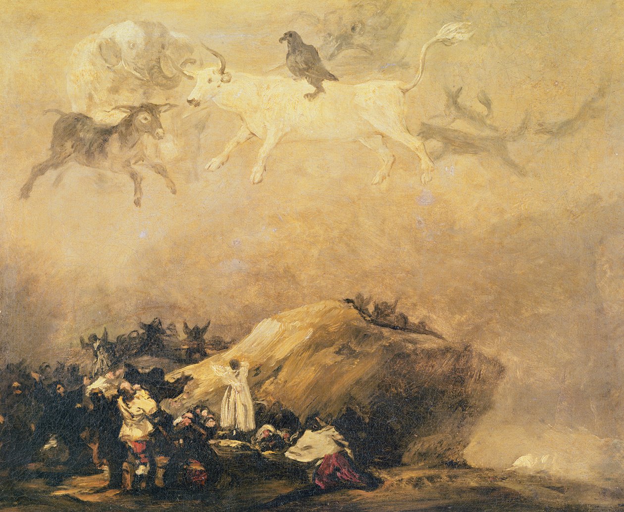 Capriccio-Szene: Tiere im Himmel von Francisco de Goya