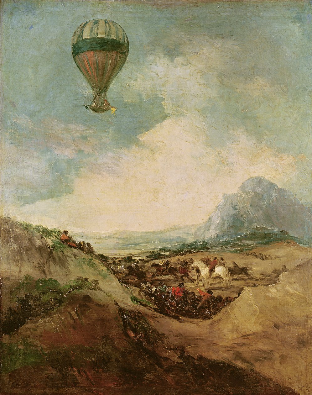 Der Ballon oder der Aufstieg des Montgolfier von Francisco de Goya