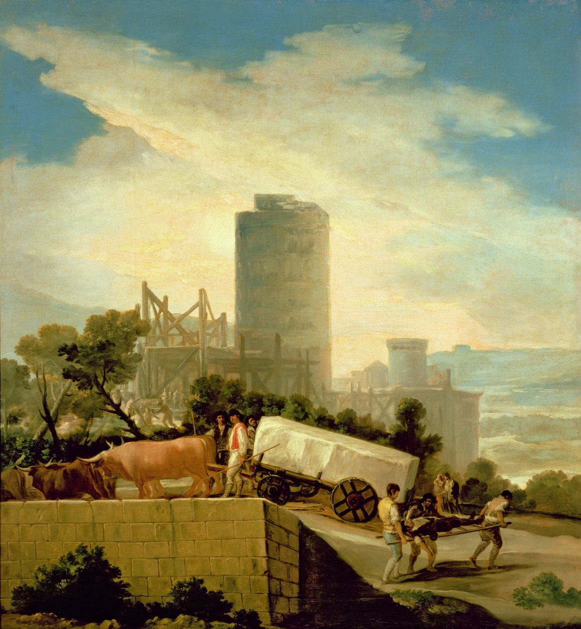Transport eines Steinblocks, 1786-87 von Francisco de Goya
